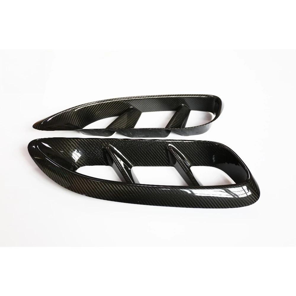High Quality New Replacement Dry Carbon Fiber Side Rear Fender Vents for 718 982 Cayman & Boxster 2016-2019